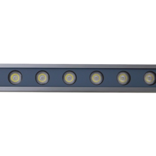 LED Wall Washer Αρχιτεκτονικού Φωτισμού 100cm GENIUS 24W CREE 24v 3840lm Δέσμης 10-30° Μοιρών Αδιάβροχο IP66 Ψυχρό Λευκό 6000k GloboStar 05104