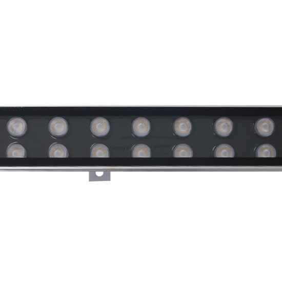 LED Wall Washer Αρχιτεκτονικού Φωτισμού 100cm GENIUS 48W CREE 24v 5760lm Δέσμης 10-30° Μοιρών Αδιάβροχο IP66 Θερμό Λευκό - Πορτοκαλί 2200k GloboStar 05108