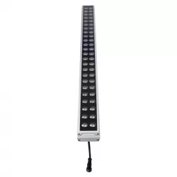 WASHER-MOZA 05114 Μπάρα Φωτισμού Wall Washer LED 48W 4800lm 10-30° DC 24V Αδιάβροχο IP66 RGB Dimmable - Γκρι Ανθρακί - Μ100 x Π6.5 x Υ6.6cm - 3 Χρόνια Εγγύηση