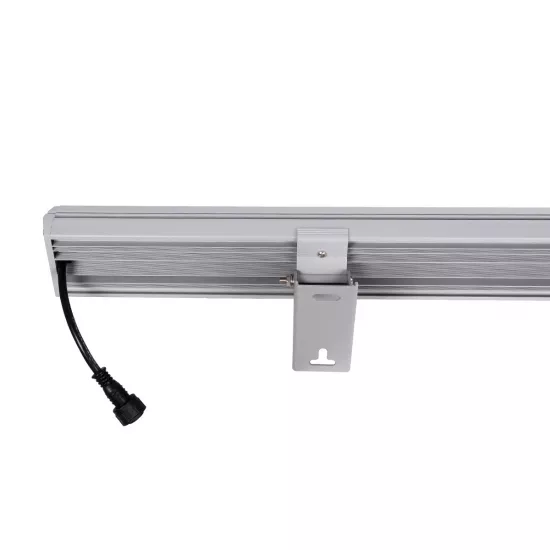 WASHER-MOZA 05114 Μπάρα Φωτισμού Wall Washer LED 48W 4800lm 10-30° DC 24V Αδιάβροχο IP66 RGB Dimmable - Γκρι Ανθρακί - Μ100 x Π6.5 x Υ6.6cm - 3 Χρόνια Εγγύηση
