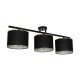 GLOWEN 201-0086 Vintage Φωτιστικό Οροφής Ράγα Τρίφωτο 3 x E27 IP20 Μαύρο Μέταλλο με Καφέ Υφάσμα - Μ80 x Π20 x Υ20cm GLOWEN 201-0086 Vintage Φωτιστικό Οροφής Ράγα Τρίφωτο 3 x E27 IP20 Μαύρο Μέταλλο με Καφέ Υφάσμα - Μ80 x Π20 x Υ20cm