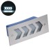 WALLLIGHT-ARINA 90672 Χωνευτό Φωτιστικό Τοίχου LED 6W 720lm 120° DC 24V Αδιάβροχο IP67 Μ17 x Π7 x Υ5.5cm Ψυχρό Λευκό 6000K - Ανοξείδωτο Ατσάλι - 3 Years Warranty