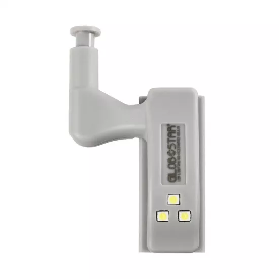 Φωτιστικό Ντουλάπας LED για Μεντεσέ με Διακόπτη On/Off Κουμπωτό με Μπαταρία(Δεν συμπεριλαμβάνεται) Ψυχρό Λευκό 6000k GloboStar 07032