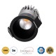 MICRO-S 60239 Χωνευτό LED Spot Downlight TrimLess Φ4cm 5W 625lm 38° AC 220-240V IP20 Φ4 x Υ5.9cm - Στρόγγυλο - Μαύρο - Θερμό Λευκό 2700K - Bridgelux COB - 5 Years Warranty