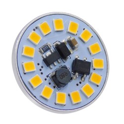 G4BACK 76109 Λάμπα G4 LED 3W 300lm 120° DC 12-24V IP20 Θερμό Λευκό 2700K Dimmable - Sanan SMD Chip - Back Pin - Μ2.9 x Π2.9 x Υ0.8cm - 2 Χρόνια Εγγύηση