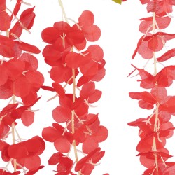 09033 Τεχνητό Κρεμαστό Διακοσμητικό Φυτό Μήκους 1.1 μέτρων με 3 X Κλαδιά Βιστέρια Κοραλί