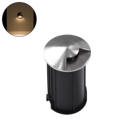 UNDERGROUNDRENA 90660 Φωτιστικό Σκαλοπατιού / Διαδρόμου LED 1W 110lm 30° DC 24V Αδιάβροχο IP68 Θερμό Λευκό 2700K Dimmable - Bridgelux SMD Chip - Ανοξείδωτο Ατσάλι 304 - Μ5 x Π5 x Υ9cm / Q4.2cm - 3 Χρόνια Εγγύηση