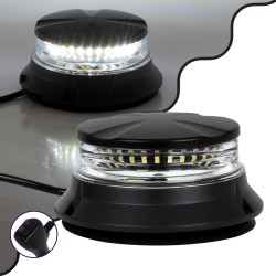 85172 PRO Series Φάρος Σήμανσης Οχήματος Ασθενοφόρου για Αυτοκίνητα & Φορτηγά 6 Προγραμμάτων Φωτισμού STROBE LED SMD 3030 48W DC 10-30V Αδιάβροχος IP66 Ψυχρό Λευκό 6000K