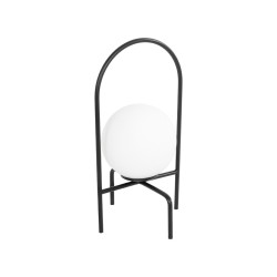 SPIDY 204-0139 Μοντέρνο Επιτραπέζιο Φωτιστικό Πορτατίφ με Ντουί 1 x E14 AC 220-240V IP20 - Μαύρο & Λευκό - Μ22 x Π20 x Υ38cm