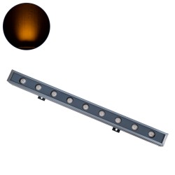 WASHERMARGO 90171 Μπάρα Φωτισμού Wall Washer LED 9W 945lm 30° DC 24V Αδιάβροχο IP65 Ultra Θερμό Λευκό 2200K Dimmable - Bridgelux SMD Chip - Γκρι Ανθρακί - Μ50 x Π4 x Υ5cm - 3 Χρόνια Εγγύηση