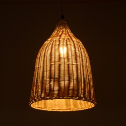 BAHAMAS 01202 Boho Κρεμαστό Φωτιστικό Οροφής με Ντουί 1 x E27 AC 220-240V IP20 - Μπεζ - Μ30 x Π30 x Υ40cm