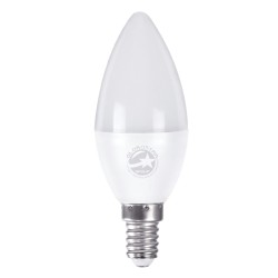 CANDLE 60001 Λάμπα Κεράκι E14 C37 LED 4W 388lm 260° AC 220-240V IP20 Φυσικό Λευκό 4500K - Lumileds SMD Chip - Λευκό Γαλακτερό - Μ3.7 x Π3.7 x Υ10cm - 3 Χρόνια Εγγύηση