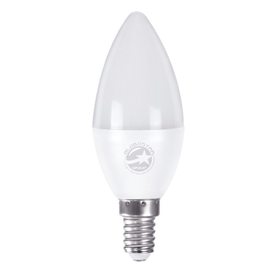 60001 Λάμπα LED E14 C37 Κεράκι 4W 388lm 260° AC 220-240V IP20 Φ3.7 x Υ10cm Φυσικό Λευκό 4500K - 3 Years Warranty