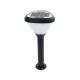 SOLARMIS 90521 LED Solar Bollard Light Κολωνάκι Κήπου Εξωτερικού Χώρου 10W 180lm 120° με Ενσωματωμένο Φωτοβολταϊκό Panel 6V 5W & Επαναφορτιζόμενη Μπαταρία Li-ion 3.2V 6000mAh με Αισθητήρα Ημέρας-Νύχτας - Αδιάβροχο IP65 Φ26 x Υ60cm Ψυχρό Λευκό 6000K - 