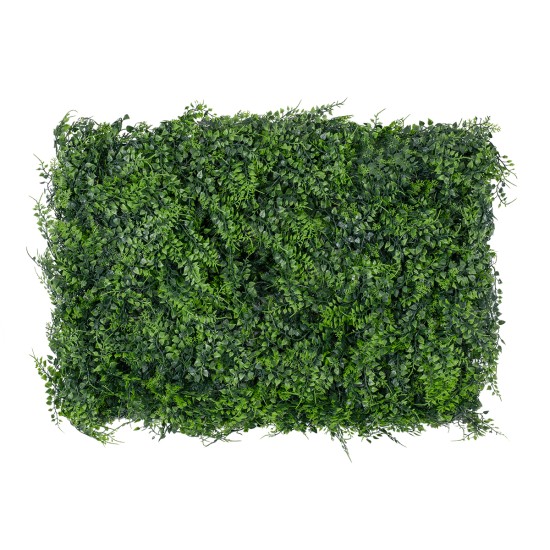 LEYLAND 78413 Artificial Wall Plant Panel / Vertical Garden Leyland & Dwarf Ivy - Green - L60 x W9 x H40cm