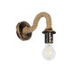 DAKER 01184 Vintage Επιτοίχιο Φωτιστικό Απλίκα Μονόφωτο 1 x E27 IP20 Χάλκινο Μέταλλο Με Μπεζ Σχοινί - Μ21 x Π12 x Υ16cm DAKER 01184 Vintage Επιτοίχιο Φωτιστικό Απλίκα Μονόφωτο 1 x E27 IP20 Χάλκινο Μέταλλο Με Μπεζ Σχοινί - Μ20 x Π10 x Υ15cm