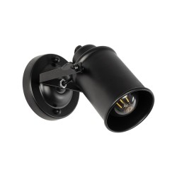 JAKE 00948 Μοντέρνο Φωτιστικό Τοίχου - Απλίκα με Ντουί 1 x E27 AC 220-240V IP20 - Μαύρο - Μ9 x Π22 x Y22cm