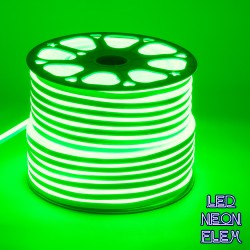 NEOVALE 70574 Ταινία Neon Flex LED 12W/m 600lm/m 120° DC 220-240V Αδιάβροχο IP65 120 x SMD2835 Chip/m Πράσινο Dimmable - Sanan SMD Chip - Μ100 x Π0.8 x Υ1.6cm - 3 Χρόνια Εγγύηση