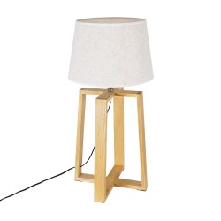 SQUID 01265 Μοντέρνο Επιτραπέζιο Φωτιστικό Πορτατίφ με Ντουί 1 x E27 AC 220-240V IP20 - Μπεζ - Μ30 x Π30 x Υ63cm