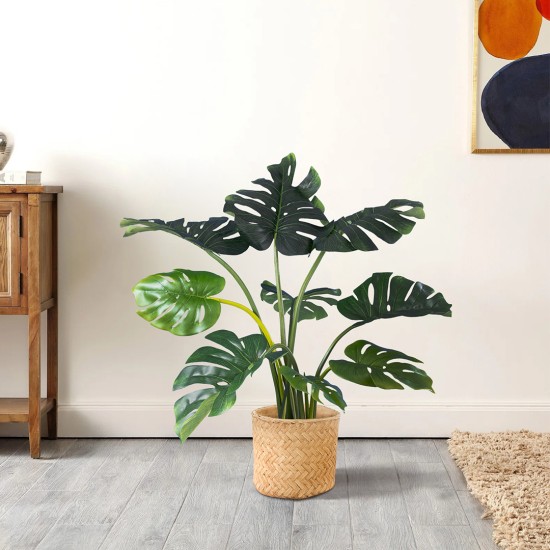 Artificial Garden MONSTERA PLANT 20001 - Τεχνητό Διακοσμητικό Φυτό Μονστέρα Υ85cm