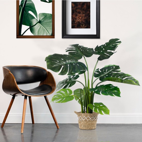 Artificial Garden MONSTERA PLANT 20002 - Τεχνητό Διακοσμητικό Φυτό Μονστέρα Υ120cm