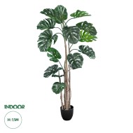 Artificial Garden MONSTERA PLANT 20006 - Τεχνητό Διακοσμητικό Φυτό Μονστέρα Υ150cm