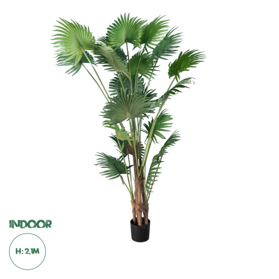 Artificial Garden PALM TREE 20014 Τεχνητό Διακοσμητικό Φυτό Φοινικόδεντρο Βεντάλια Υ210cm