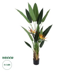 Artificial Garden STRELITZIA REGINAE 20032 Τεχνητό Διακοσμητικό Φυτό Στρελίτσια - Πουλί του Παραδείσου Υ140cm