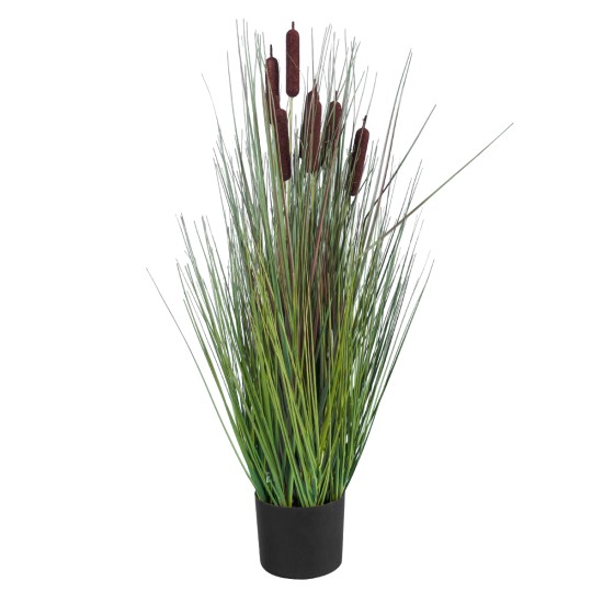 Artificial Garden TYPHA ANGUSTIFOLIA GRASS 20069 Τεχνητό Διακοσμητικό Φυτό Γρασίδι της Τύφας Υ90cm