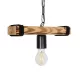 GLISTER 201-0001 Vintage Κρεμαστό Φωτιστικό Ράγα Μονόφωτο 1 x E27 IP20 Μπεζ Ξύλο με Μαύρο Σχοινί - Μ30 x Π9 x Υ10cm GLISTER 201-0001 Vintage Κρεμαστό Φωτιστικό Ράγα Μονόφωτο 1 x E27 IP20 Μπεζ Ξύλο με Μαύρο Σχοινί - Μ30 x Π9 x Υ10cm