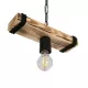 GLISTER 201-0001 Vintage Κρεμαστό Φωτιστικό Ράγα Μονόφωτο 1 x E27 IP20 Μπεζ Ξύλο με Μαύρο Σχοινί - Μ30 x Π9 x Υ10cm GLISTER 201-0001 Vintage Κρεμαστό Φωτιστικό Ράγα Μονόφωτο 1 x E27 IP20 Μπεζ Ξύλο με Μαύρο Σχοινί - Μ30 x Π9 x Υ10cm