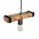 GLISTER 201-0001 Vintage Κρεμαστό Φωτιστικό Ράγα Μονόφωτο 1 x E27 IP20 Μπεζ Ξύλο με Μαύρο Σχοινί - Μ30 x Π9 x Υ10cm GLISTER 201-0001 Vintage Κρεμαστό Φωτιστικό Ράγα Μονόφωτο 1 x E27 IP20 Μπεζ Ξύλο με Μαύρο Σχοινί - Μ30 x Π9 x Υ10cm