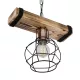 STARLO 201-0004 Vintage Κρεμαστό Φωτιστικό Ράγα Μονόφωτο 1 x E27 IP20 Μπεζ Ξύλο με Μαύρο Μέταλλο - Μ30 x Π16 x Υ23cm STARLO 201-0004 Vintage Κρεμαστό Φωτιστικό Ράγα Μονόφωτο 1 x E27 IP20 Μπεζ Ξύλο με Μαύρο Μέταλλο - Μ30 x Π16 x Υ23cm