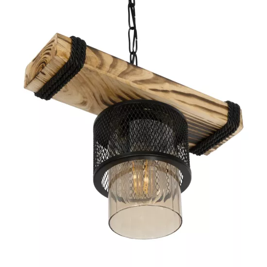 GLORA 201-0007 Vintage Κρεμαστό Φωτιστικό Ράγα Μονόφωτο 1 x E27 IP20 Μπεζ Ξύλο με Μαύρο Μέταλλο & Μελί Γυαλί - Μ29 x Π12 x Υ21cm GLORA 201-0007 Vintage Κρεμαστό Φωτιστικό Ράγα Μονόφωτο 1 x E27 IP20 Μπεζ Ξύλο με Μαύρο Μέταλλο & Μελί Γυαλί - Μ29 x Π12 x Υ21cm