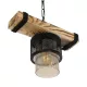 GLORA 201-0007 Vintage Κρεμαστό Φωτιστικό Ράγα Μονόφωτο 1 x E27 IP20 Μπεζ Ξύλο με Μαύρο Μέταλλο & Μελί Γυαλί - Μ29 x Π12 x Υ21cm GLORA 201-0007 Vintage Κρεμαστό Φωτιστικό Ράγα Μονόφωτο 1 x E27 IP20 Μπεζ Ξύλο με Μαύρο Μέταλλο & Μελί Γυαλί - Μ29 x Π12 x Υ21cm