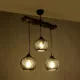 LUMA 201-0010 Vintage Κρεμαστό Φωτιστικό Ράγα Τρίφωτο 3 x E27 IP20 Μπεζ Ξύλο με Μαύρο Σχοινί - Μ55 x Π18 x Υ65cm LUMA 201-0010 Vintage Κρεμαστό Φωτιστικό Ράγα Τρίφωτο 3 x E27 IP20 Μπεζ Ξύλο με Μαύρο Σχοινί - Μ55 x Π18 x Υ65cm