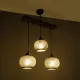 LUMA 201-0012 Vintage Κρεμαστό Φωτιστικό Ράγα Τρίφωτο 3 x E27 IP20 Μπεζ Ξύλο με Καφέ Σχοινί - Μ55 x Π18 x Υ65cm LUMA 201-0012 Vintage Κρεμαστό Φωτιστικό Ράγα Τρίφωτο 3 x E27 IP20 Μπεζ Ξύλο με Καφέ Σχοινί - Μ55 x Π18 x Υ65cm