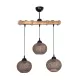 LUMA 201-0012 Vintage Κρεμαστό Φωτιστικό Ράγα Τρίφωτο 3 x E27 IP20 Μπεζ Ξύλο με Καφέ Σχοινί - Μ55 x Π18 x Υ65cm LUMA 201-0012 Vintage Κρεμαστό Φωτιστικό Ράγα Τρίφωτο 3 x E27 IP20 Μπεζ Ξύλο με Καφέ Σχοινί - Μ55 x Π18 x Υ65cm