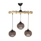 LUMA 201-0012 Vintage Κρεμαστό Φωτιστικό Ράγα Τρίφωτο 3 x E27 IP20 Μπεζ Ξύλο με Καφέ Σχοινί - Μ55 x Π18 x Υ65cm LUMA 201-0012 Vintage Κρεμαστό Φωτιστικό Ράγα Τρίφωτο 3 x E27 IP20 Μπεζ Ξύλο με Καφέ Σχοινί - Μ55 x Π18 x Υ65cm