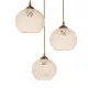 ILLUMIO 201-0027 Vintage Κρεμαστό Φωτιστικό Μπάλα Τρίφωτο 3 x E27 IP20 Χρυσό Μέταλλο με Μπεζ Σχοινί - Μ40 x Π40 x Υ53cm