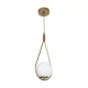 DROP 201-0034 Vintage Κρεμαστό Φωτιστικό Μπάλα Μονόφωτο 1 x E27 IP20 Χρυσό Μέταλλο με Λευκό Γυαλί - Μ20 x Π15 x Υ47cm DROP 201-0034 Vintage Κρεμαστό Φωτιστικό Μπάλα Μονόφωτο 1 x E27 IP20 Χρυσό Μέταλλο με Λευκό Γυαλί - Μ20 x Π15 x Υ47cm