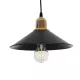 LUCANA 201-0043 Vintage Κρεμαστό Φωτιστικό Ράγα Δίφωτο 2 x E27 IP20 Μαύρο Μέταλλο - Μ57 x Π25 x Υ26cm