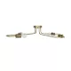 MOORNA 201-0065 Vintage Φωτιστικό Οροφής Πλέγμα Πολύφωτο 4 x E27 IP20 Χρυσό Μέταλλο - Μ97 x Π97 x Υ7cm