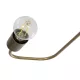 MOORNA 201-0065 Vintage Φωτιστικό Οροφής Πλέγμα Πολύφωτο 4 x E27 IP20 Χρυσό Μέταλλο - Μ97 x Π97 x Υ7cm