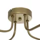 MOORNA 201-0065 Vintage Φωτιστικό Οροφής Πλέγμα Πολύφωτο 4 x E27 IP20 Χρυσό Μέταλλο - Μ97 x Π97 x Υ7cm