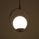 CIRCLE 201-0075 Vintage Κρεμαστό Φωτιστικό Μονόφωτο Μπάλα 1 x E27 IP20 Μαύρο Μέταλλο με Λευκό Γυαλί - Μ26 x Π26 x Υ29cm CIRCLE 201-0075 Vintage Κρεμαστό Φωτιστικό Μονόφωτο Μπάλα 1 x E27 IP20 Μαύρο Μέταλλο με Λευκό Γυαλί - Μ26 x Π26 x Υ29cm
