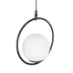 CIRCLE 201-0075 Vintage Κρεμαστό Φωτιστικό Μονόφωτο Μπάλα 1 x E27 IP20 Μαύρο Μέταλλο με Λευκό Γυαλί - Μ26 x Π26 x Υ29cm CIRCLE 201-0075 Vintage Κρεμαστό Φωτιστικό Μονόφωτο Μπάλα 1 x E27 IP20 Μαύρο Μέταλλο με Λευκό Γυαλί - Μ26 x Π26 x Υ29cm