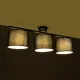 GLOWEN 201-0086 Vintage Φωτιστικό Οροφής Ράγα Τρίφωτο 3 x E27 IP20 Μαύρο Μέταλλο με Καφέ Υφάσμα - Μ80 x Π20 x Υ20cm GLOWEN 201-0086 Vintage Φωτιστικό Οροφής Ράγα Τρίφωτο 3 x E27 IP20 Μαύρο Μέταλλο με Καφέ Υφάσμα - Μ80 x Π20 x Υ20cm