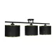 GLOWEN 201-0086 Vintage Φωτιστικό Οροφής Ράγα Τρίφωτο 3 x E27 IP20 Μαύρο Μέταλλο με Καφέ Υφάσμα - Μ80 x Π20 x Υ20cm GLOWEN 201-0086 Vintage Φωτιστικό Οροφής Ράγα Τρίφωτο 3 x E27 IP20 Μαύρο Μέταλλο με Καφέ Υφάσμα - Μ80 x Π20 x Υ20cm