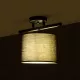 GLOWEN 201-0087 Vintage Φωτιστικό Οροφής Ράγα Μονόφωτο 1 x E27 IP20 Μαύρο Μέταλλο με Καφέ Υφάσμα - Μ30 x Π20 x Υ20cm GLOWEN 201-0087 Vintage Φωτιστικό Οροφής Ράγα Μονόφωτο 1 x E27 IP20 Μαύρο Μέταλλο με Καφέ Υφάσμα - Μ30 x Π20 x Υ20cm